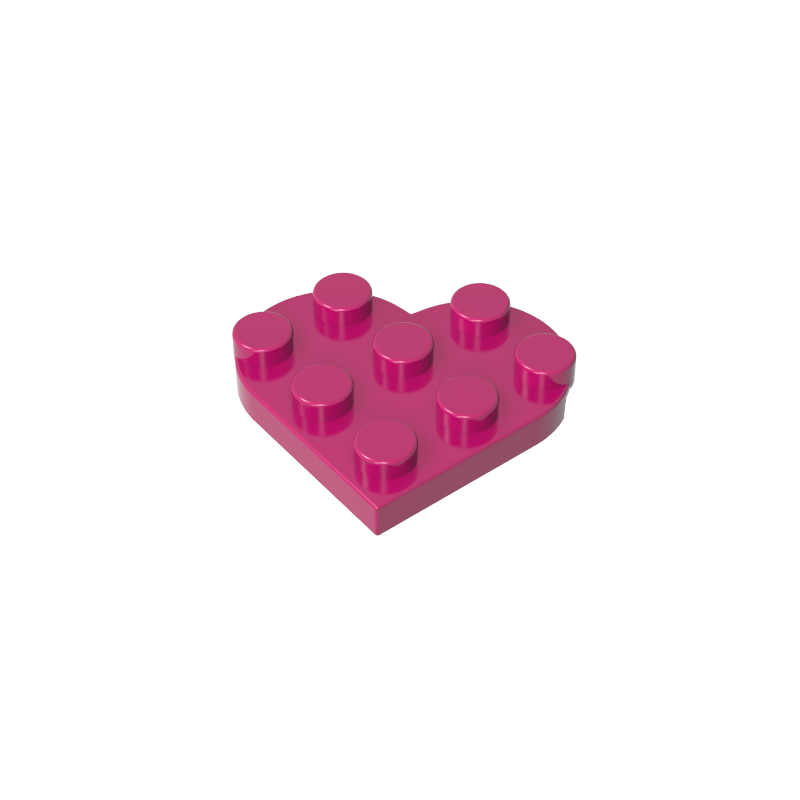 GDS-90039 - Plate Angled 3 x 3 with Heart Shape