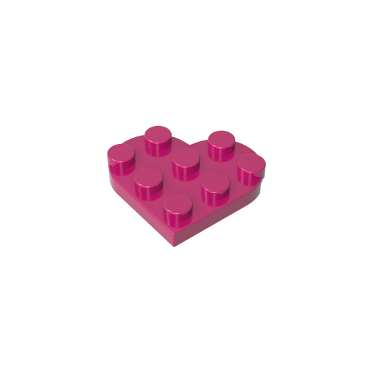 GDS-90039 - Plate Angled 3 x 3 with Heart Shape