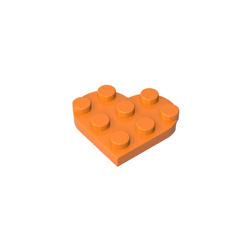 GDS-90039 - Plate Angled 3 x 3 with Heart Shape