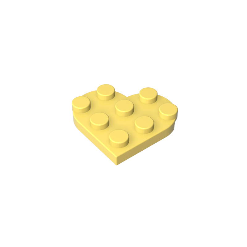 GDS-90039 - Plate Angled 3 x 3 with Heart Shape