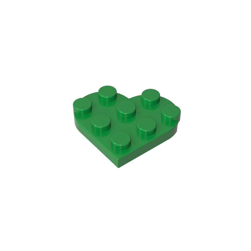 GDS-90039 - Plate Angled 3 x 3 with Heart Shape