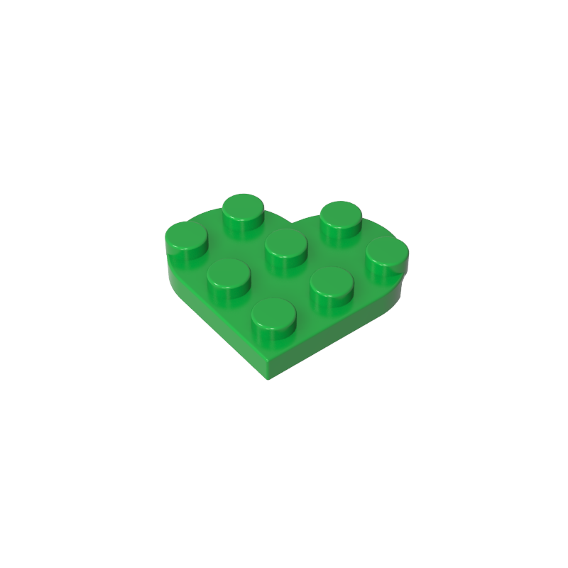 GDS-90039 - Plate Angled 3 x 3 with Heart Shape
