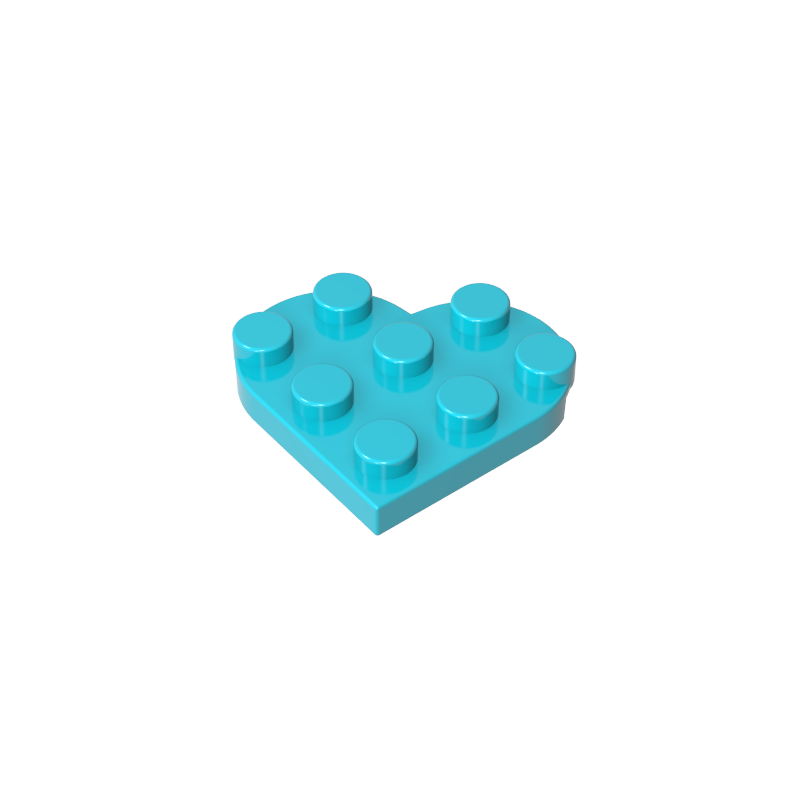 GDS-90039 - Plate Angled 3 x 3 with Heart Shape