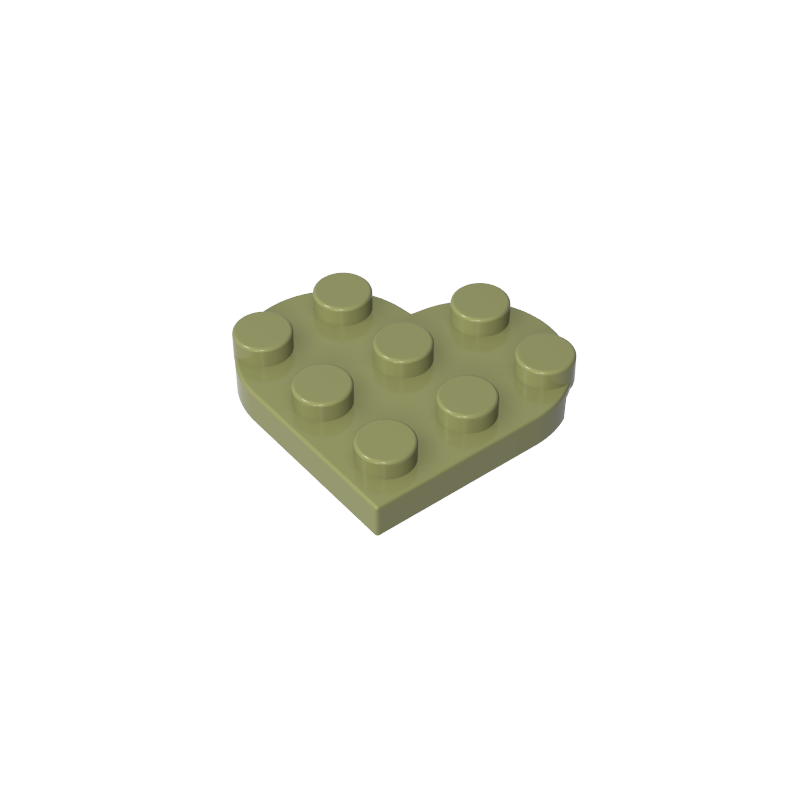 GDS-90039 - Plate Angled 3 x 3 with Heart Shape