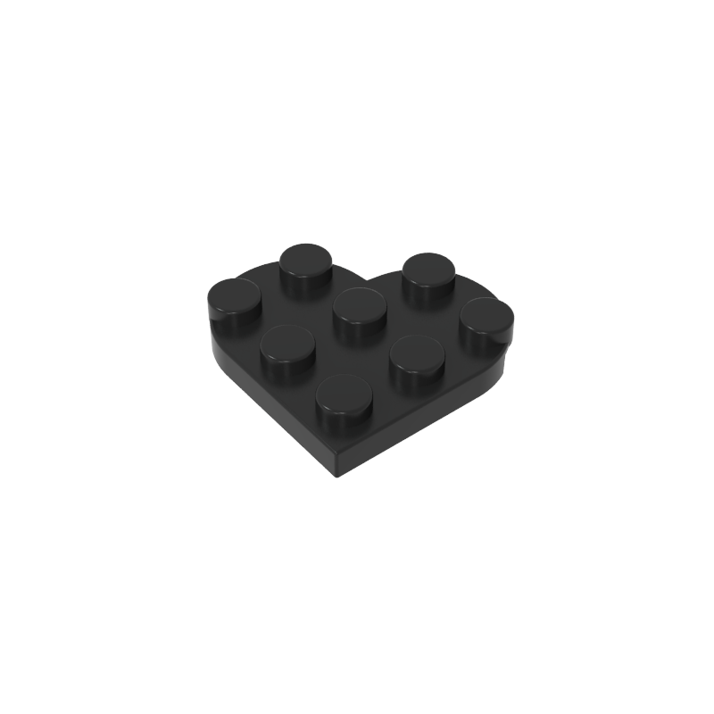 GDS-90039 - Plate Angled 3 x 3 with Heart Shape