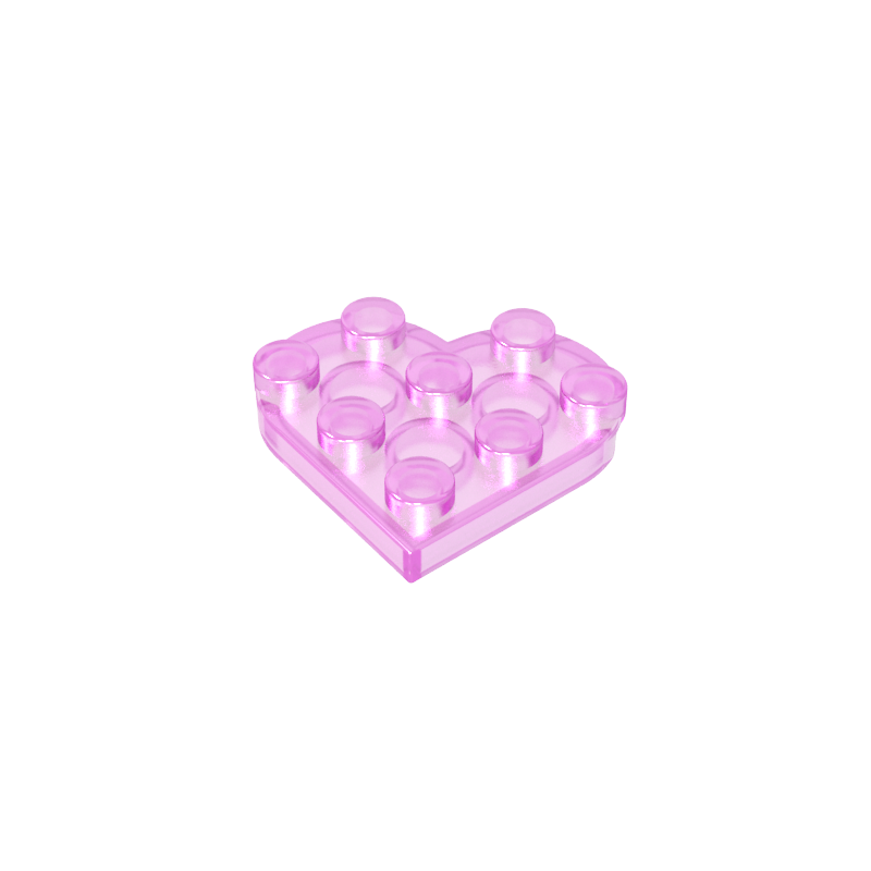 GDS-90039 - Plate Angled 3 x 3 with Heart Shape