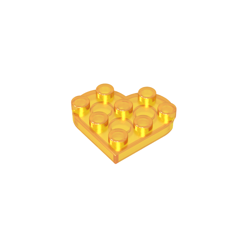GDS-90039 - Plate Angled 3 x 3 with Heart Shape