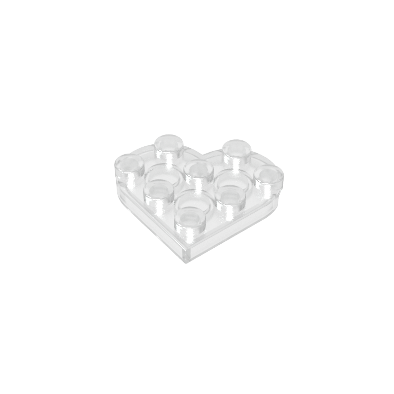GDS-90039 - Plate Angled 3 x 3 with Heart Shape