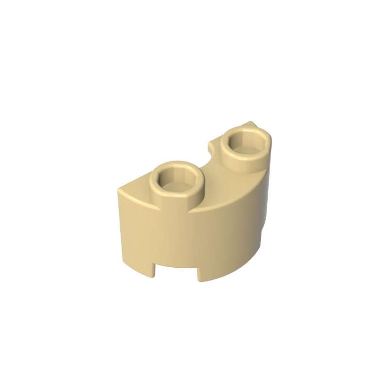 GDS-90040 - Brick Round, Half 1 x 2