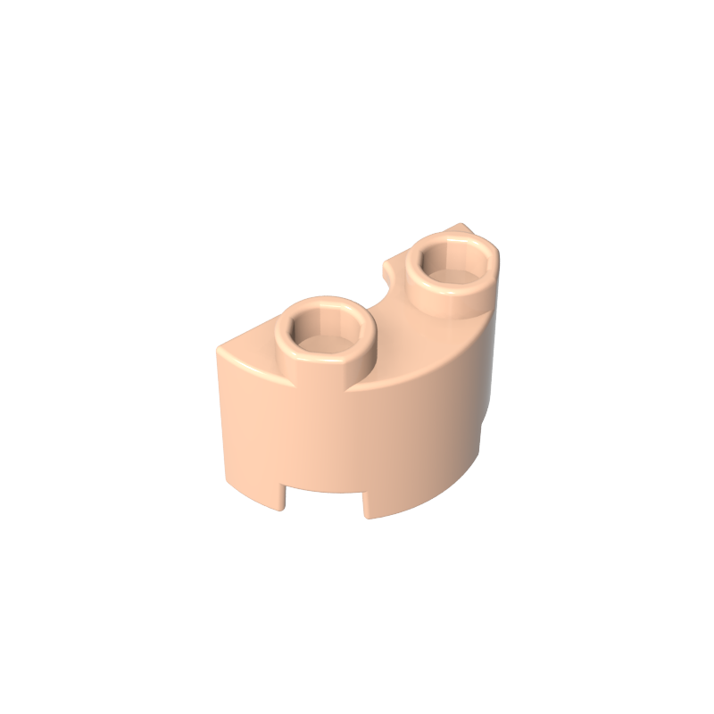 GDS-90040 - Brick Round, Half 1 x 2