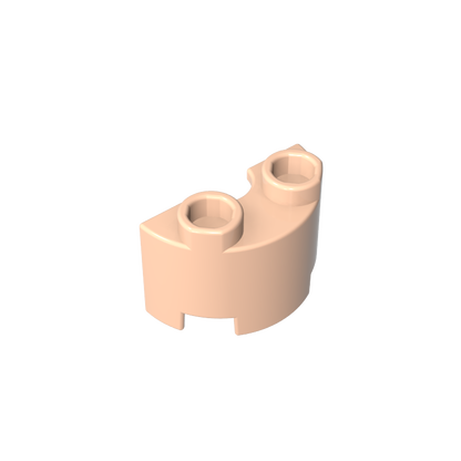 GDS-90040 - Brick Round, Half 1 x 2