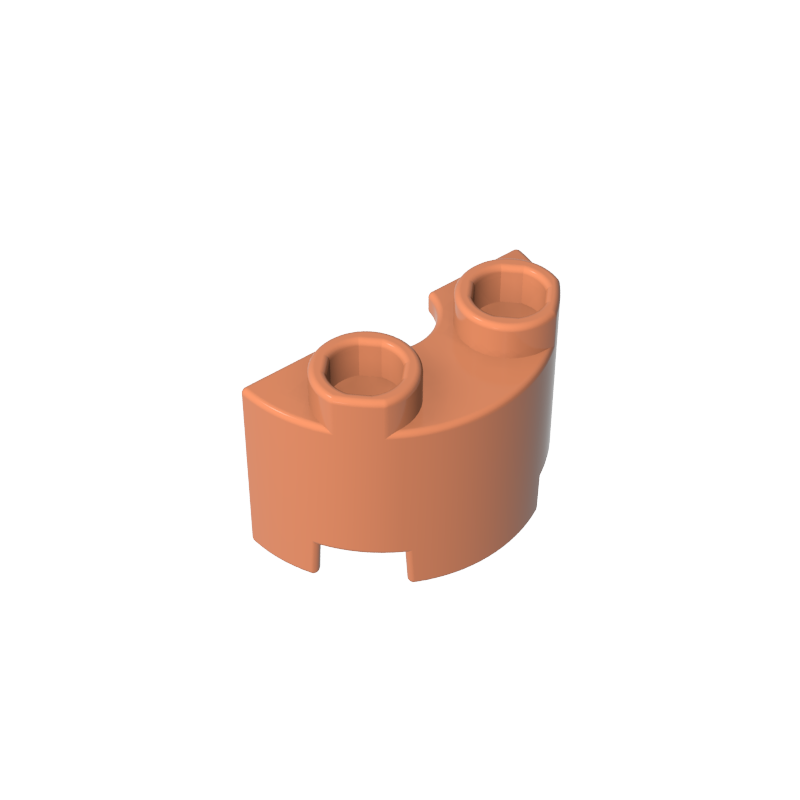 GDS-90040 - Brick Round, Half 1 x 2