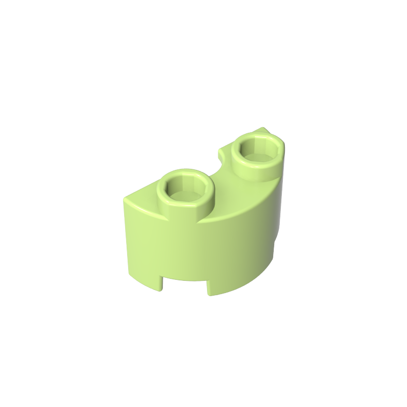 GDS-90040 - Brick Round, Half 1 x 2