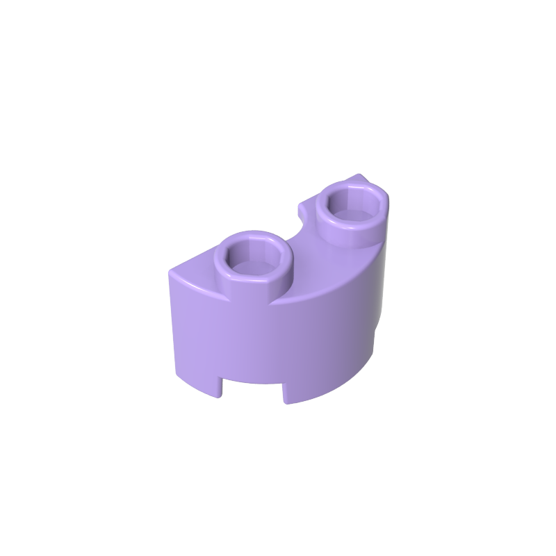 GDS-90040 - Brick Round, Half 1 x 2