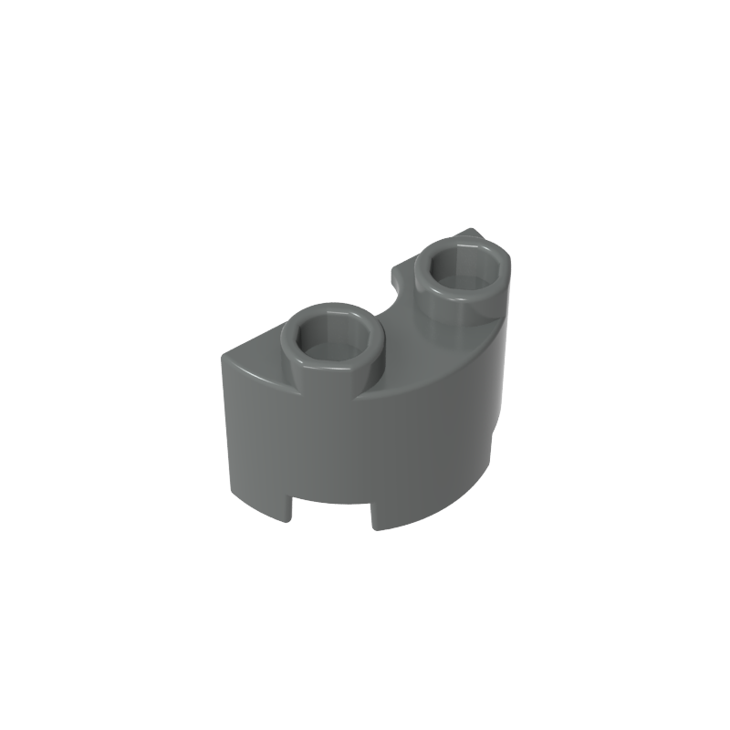 GDS-90040 - Brick Round, Half 1 x 2