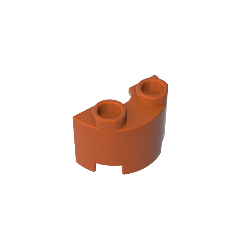 GDS-90040 - Brick Round, Half 1 x 2