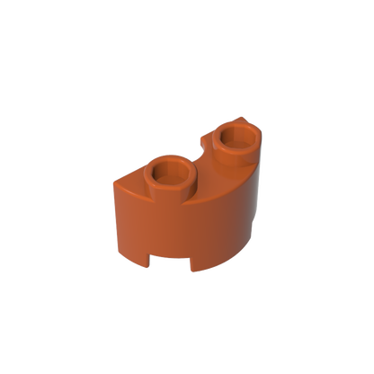 GDS-90040 - Brick Round, Half 1 x 2