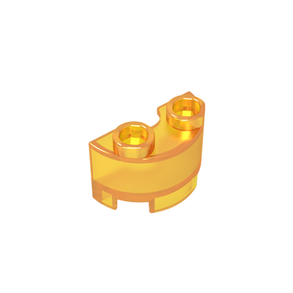 GDS-90040 - Brick Round, Half 1 x 2