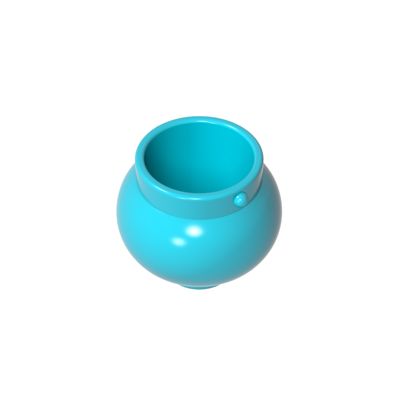 GDS-90061 - Minifig Pot Small with Handle Holders