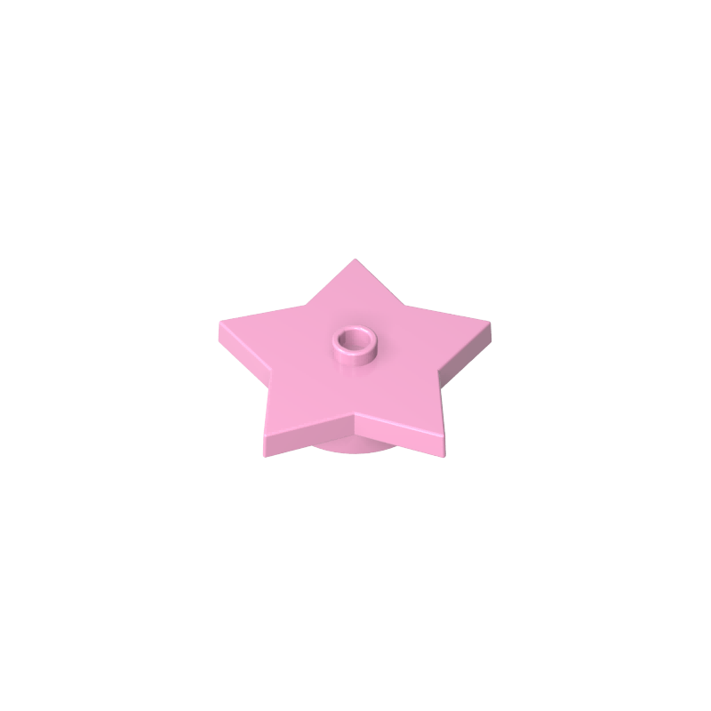 GDS-90072 - Plate Special 5-Point Star 4 x 4 2/3 with One Stud