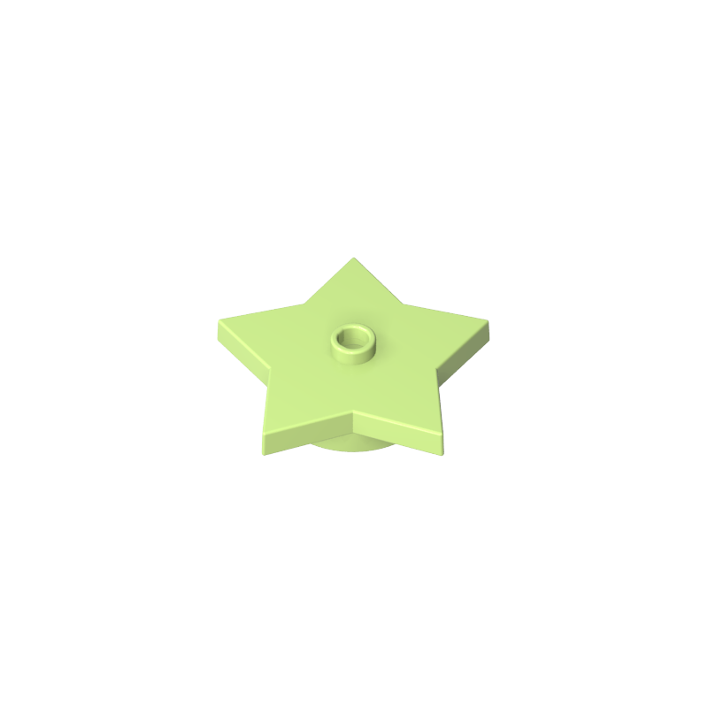 GDS-90072 - Plate Special 5-Point Star 4 x 4 2/3 with One Stud