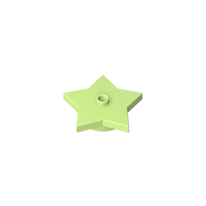GDS-90072 - Plate Special 5-Point Star 4 x 4 2/3 with One Stud