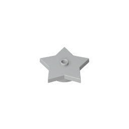 GDS-90072 - Plate Special 5-Point Star 4 x 4 2/3 with One Stud