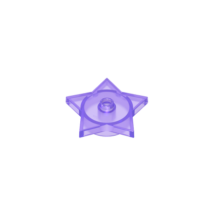 GDS-90072 - Plate Special 5-Point Star 4 x 4 2/3 with One Stud
