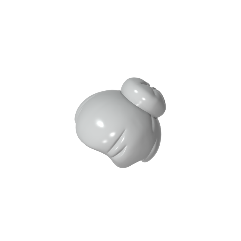 GDS-90110 - Minifig Hair with Top Knot Bun