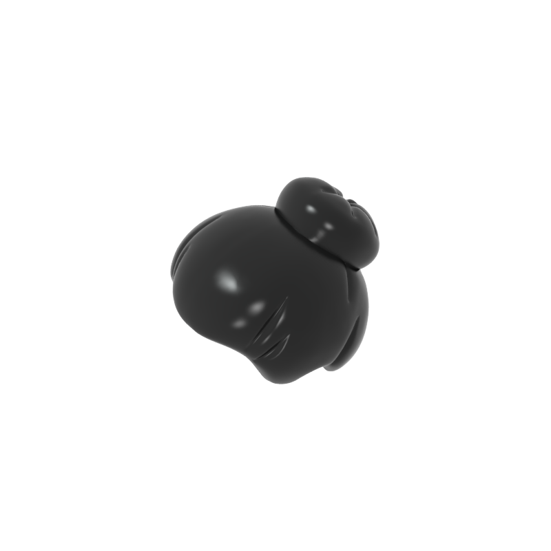 GDS-90110 - Minifig Hair with Top Knot Bun