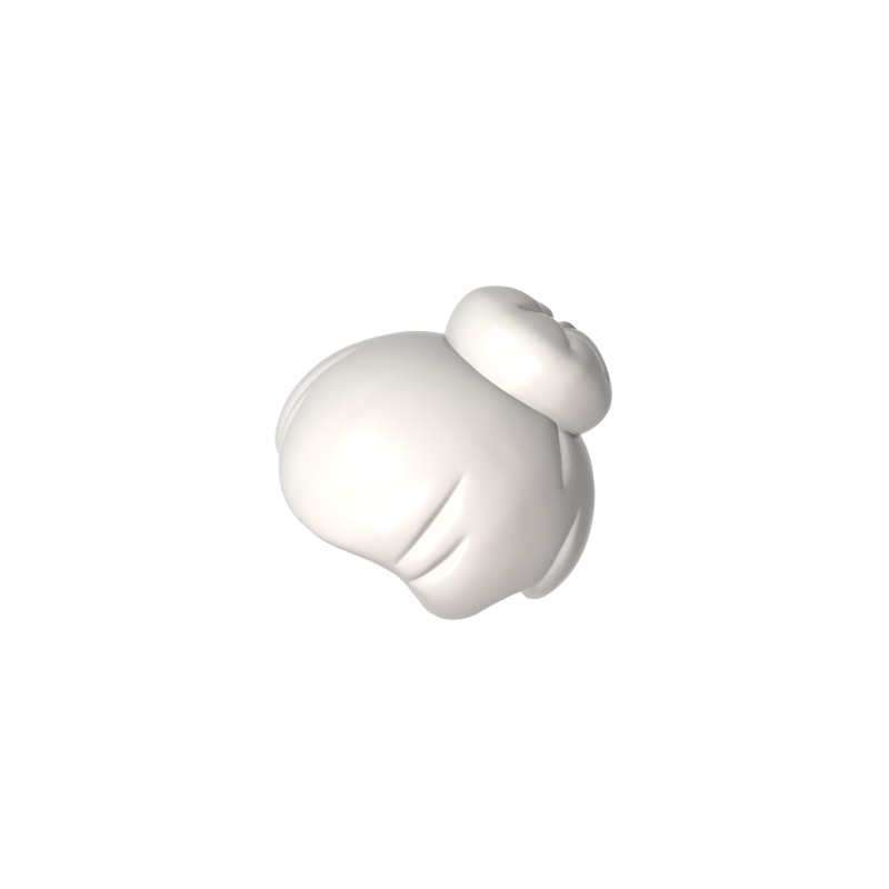 GDS-90110 - Minifig Hair with Top Knot Bun