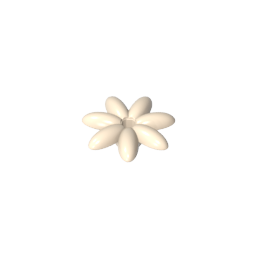 GDS-90121 - Plant, Outdoor Accessory Kit, Flower with 7 Thin Petals and Pin