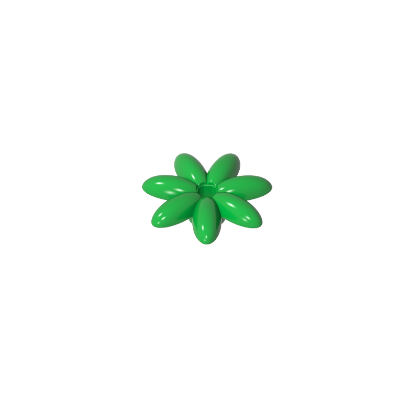 GDS-90121 - Plant, Outdoor Accessory Kit, Flower with 7 Thin Petals and Pin