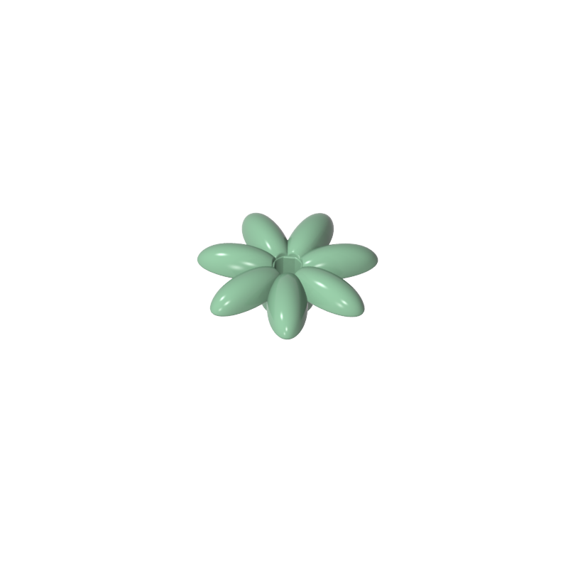 GDS-90121 - Plant, Outdoor Accessory Kit, Flower with 7 Thin Petals and Pin