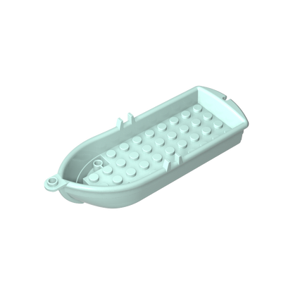 GDS-90132 - Boat / Rowing Boat 14 x 5 x 2 with Oarlocks [2 Hollow Inside Studs]