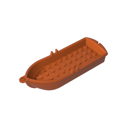 GDS-90132 - Boat / Rowing Boat 14 x 5 x 2 with Oarlocks [2 Hollow Inside Studs]