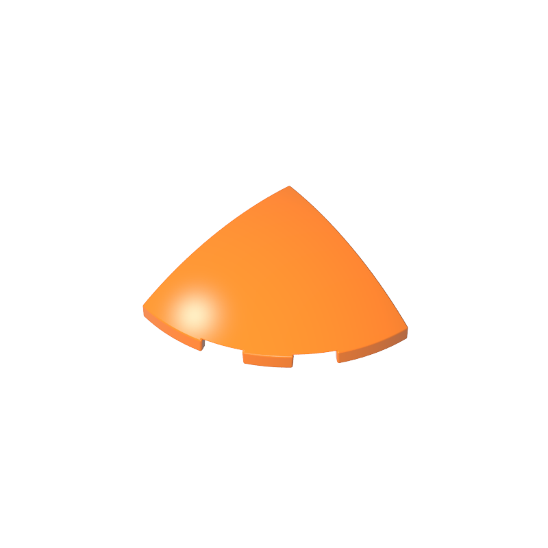 GDS-90162 - Brick Round Corner, Curved 3 x 3 x 1 Quarter Circle