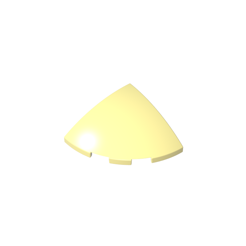 GDS-90162 - Brick Round Corner, Curved 3 x 3 x 1 Quarter Circle