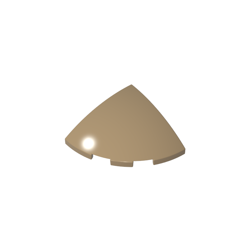 GDS-90162 - Brick Round Corner, Curved 3 x 3 x 1 Quarter Circle