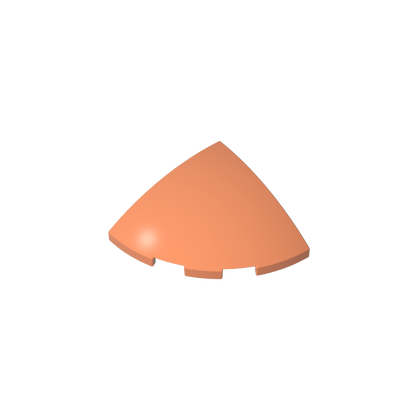 GDS-90162 - Brick Round Corner, Curved 3 x 3 x 1 Quarter Circle
