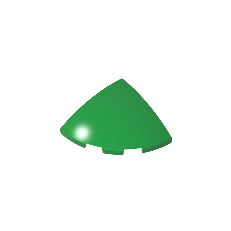 GDS-90162 - Brick Round Corner, Curved 3 x 3 x 1 Quarter Circle