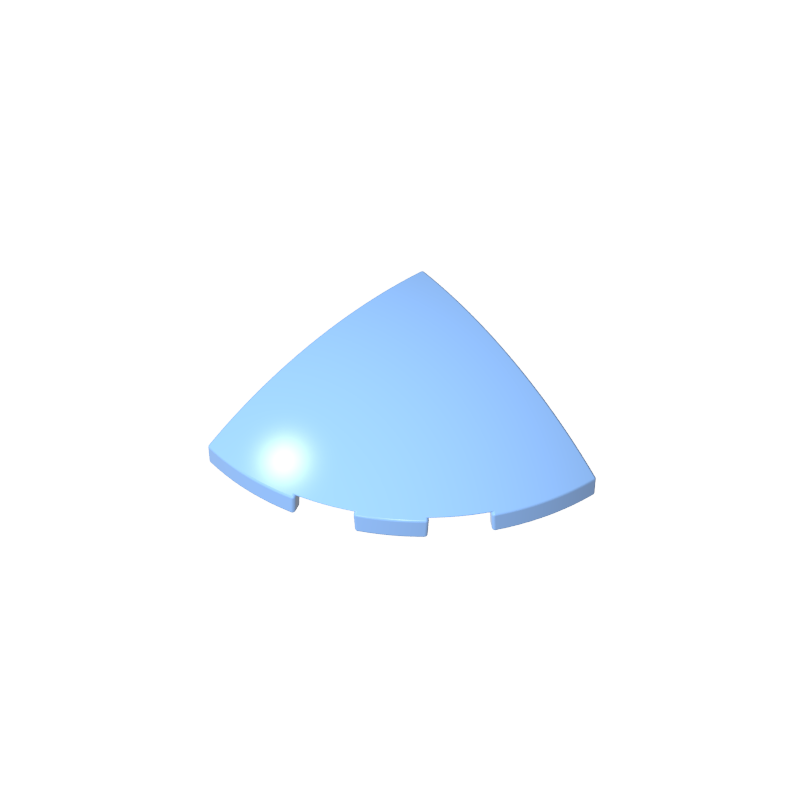 GDS-90162 - Brick Round Corner, Curved 3 x 3 x 1 Quarter Circle