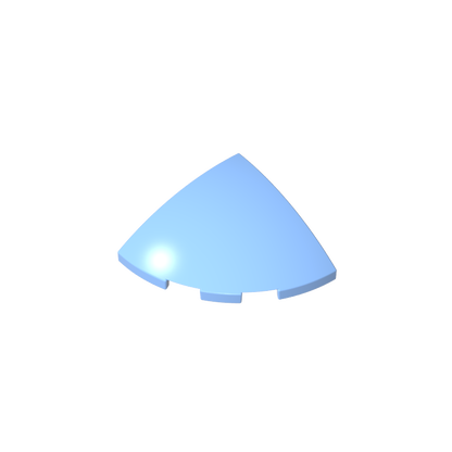GDS-90162 - Brick Round Corner, Curved 3 x 3 x 1 Quarter Circle