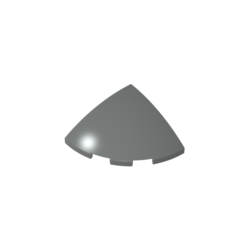 GDS-90162 - Brick Round Corner, Curved 3 x 3 x 1 Quarter Circle
