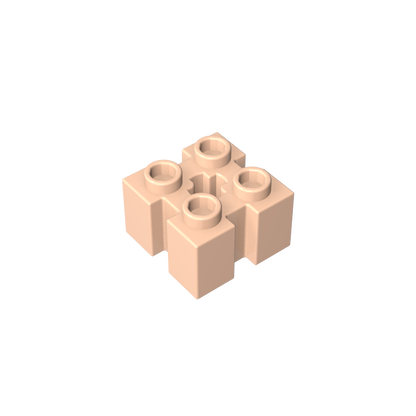 GDS-90179 - Brick Special 2 x 2 with Grooves and Axle Hole
