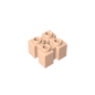 GDS-90179 - Brick Special 2 x 2 with Grooves and Axle Hole