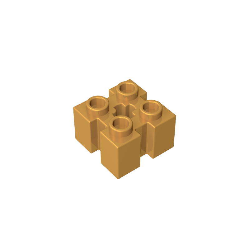 GDS-90179 - Brick Special 2 x 2 with Grooves and Axle Hole