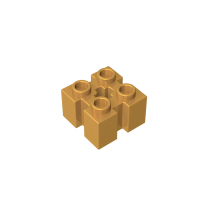 GDS-90179 - Brick Special 2 x 2 with Grooves and Axle Hole
