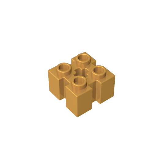 GDS-90179 - Brick Special 2 x 2 with Grooves and Axle Hole