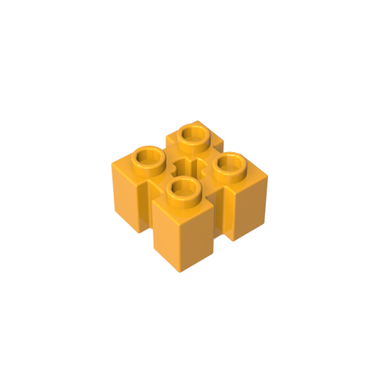 GDS-90179 - Brick Special 2 x 2 with Grooves and Axle Hole